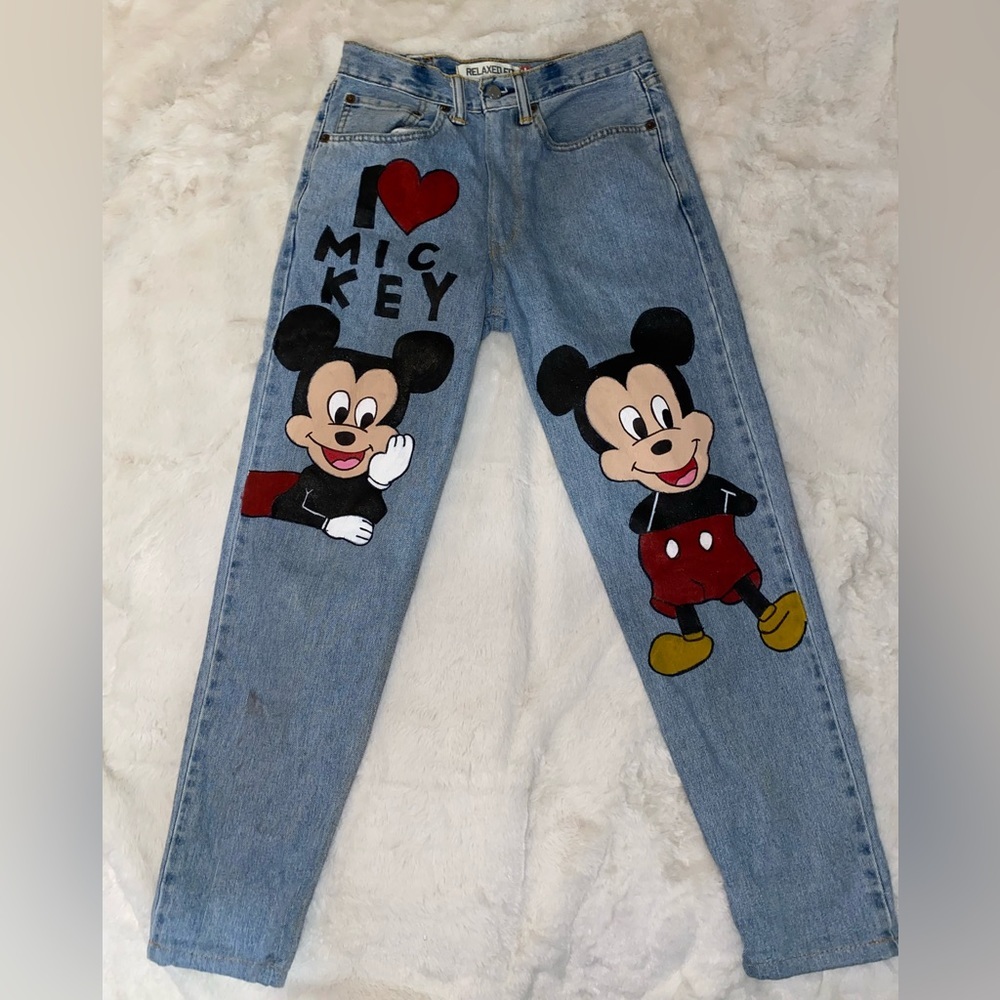 Custom Mickey Mouse Levi 550s